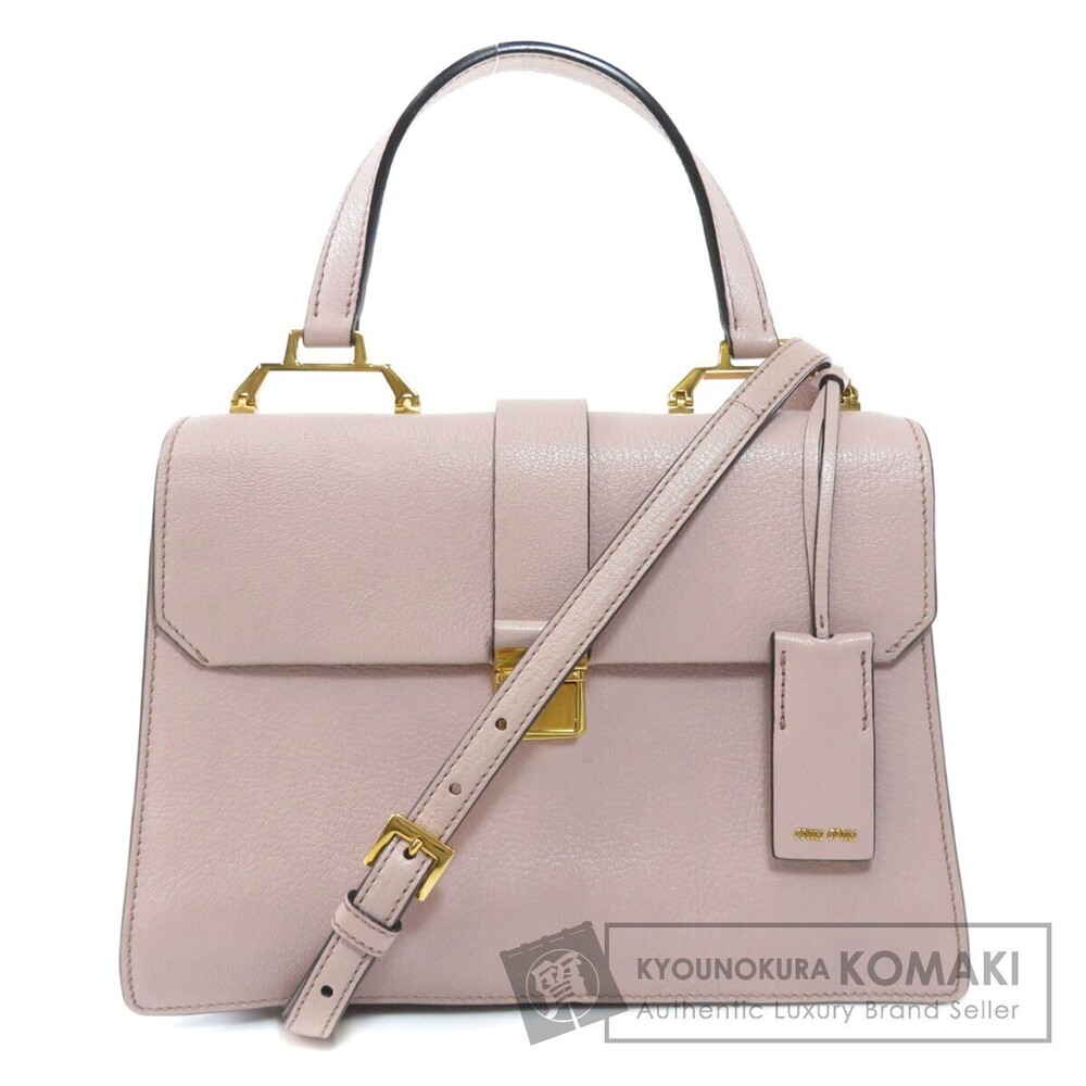 Miu Miu Madras pink leather handbag